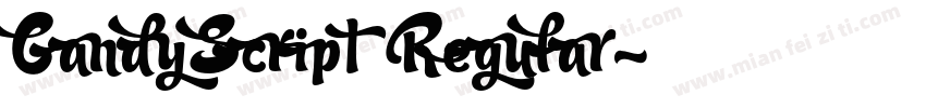 CandyScript Regular字体转换